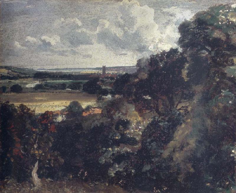 John Constable Dedham from near Gun Hill,Langham Norge oil painting art